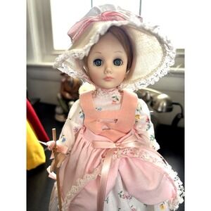 Effanbee Vintage Little Bo Peep Doll 11" Vinyl w/Sleeper Eyes EUC Beautiful